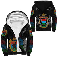 (Custom) Viking - Karelia Flag and Map Sherpa Hoodie style Viking Geri and Freki RLT12 - Wonder Print Shop