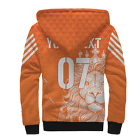 Personalised Netherlands World Cup 2022 Sherpa Hoodie Oranje Lions - Wonder Print Shop