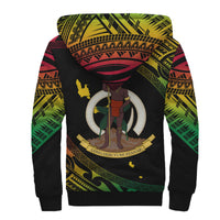 Vanuatu Proud To Be A Ni-Van - Polynesian Pattern Sherpa Hoodie - Wonder Print Shop