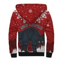 Iceland Christmas Sherpa Hoodie Beware Jolakotturinn - Wonder Print Shop