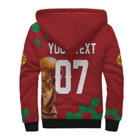 Personalised Portugal World Cup 2022 Sherpa Hoodie Portuguesa Selecao - Wonder Print Shop