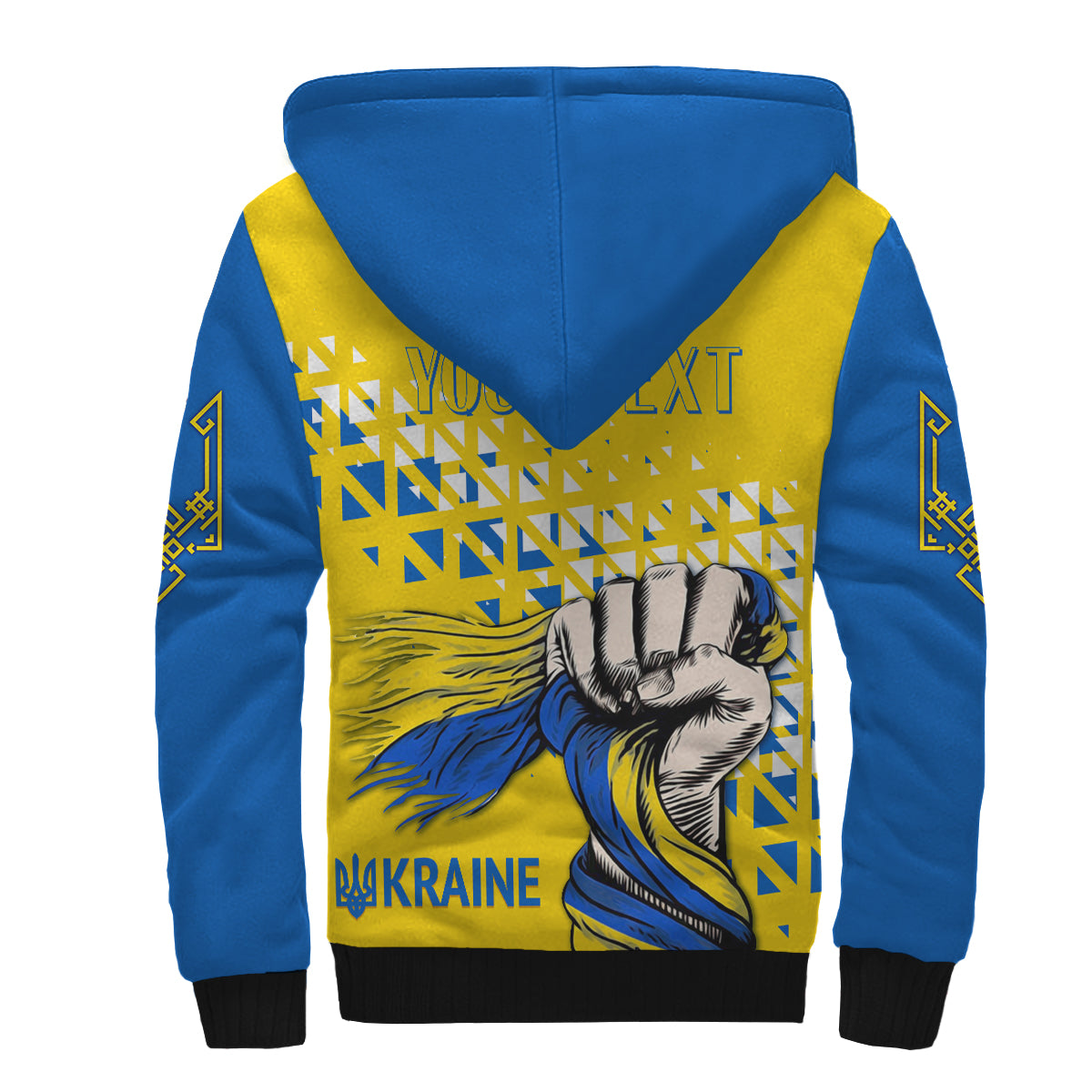 Personalised Ukraine Sherpa Hoodie 31st Independence Anniversary - Wonder Print Shop