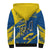 Ukraine Sherpa Hoodie Slava Ukraini Grunge Style - Wonder Print Shop