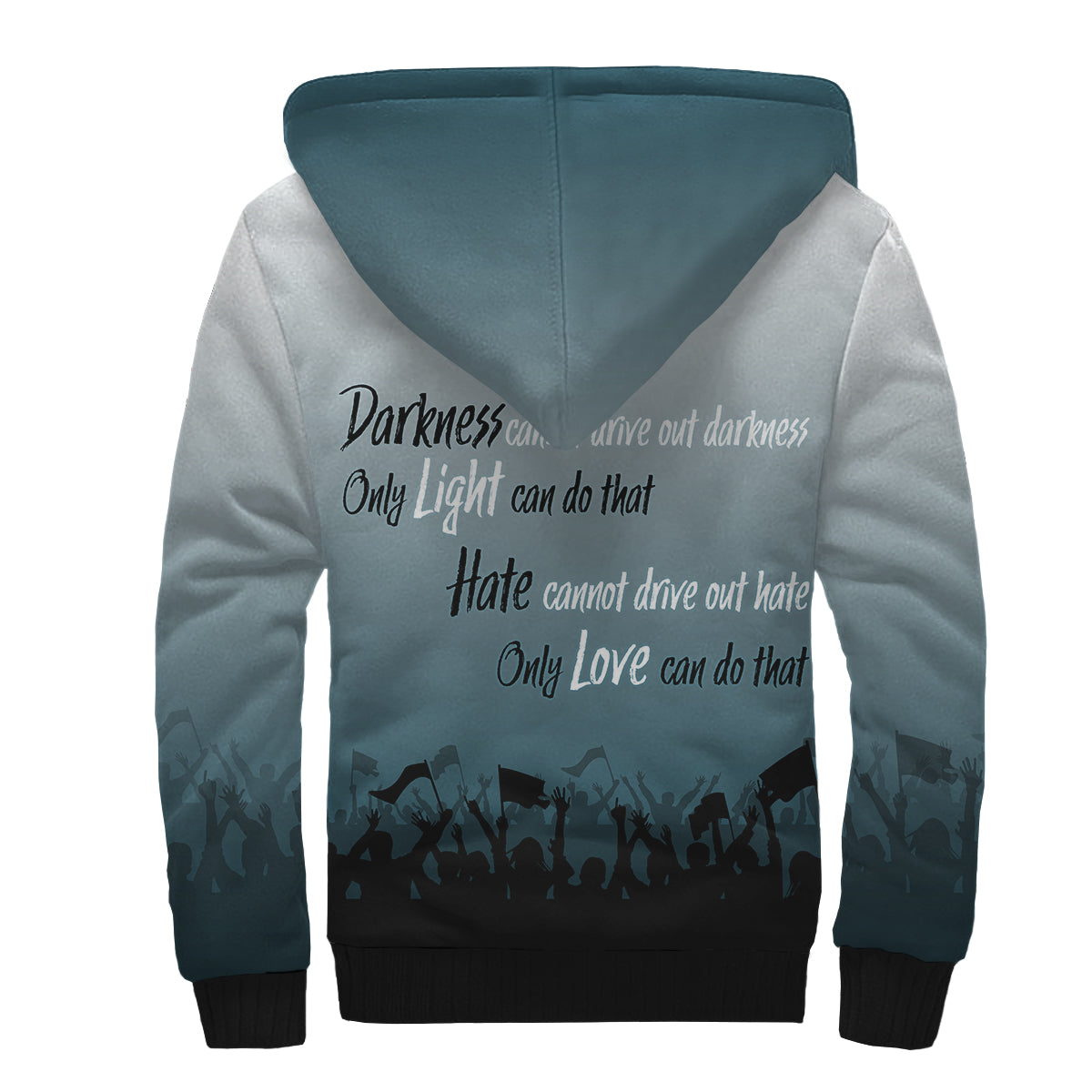 MLK Day Sherpa Hoodie I Have A Dream - Wonder Print Shop