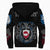 (Custom) Viking - Greenland Flag and Map Sherpa Hoodie style Viking Geri and Freki RLT12 - Wonder Print Shop