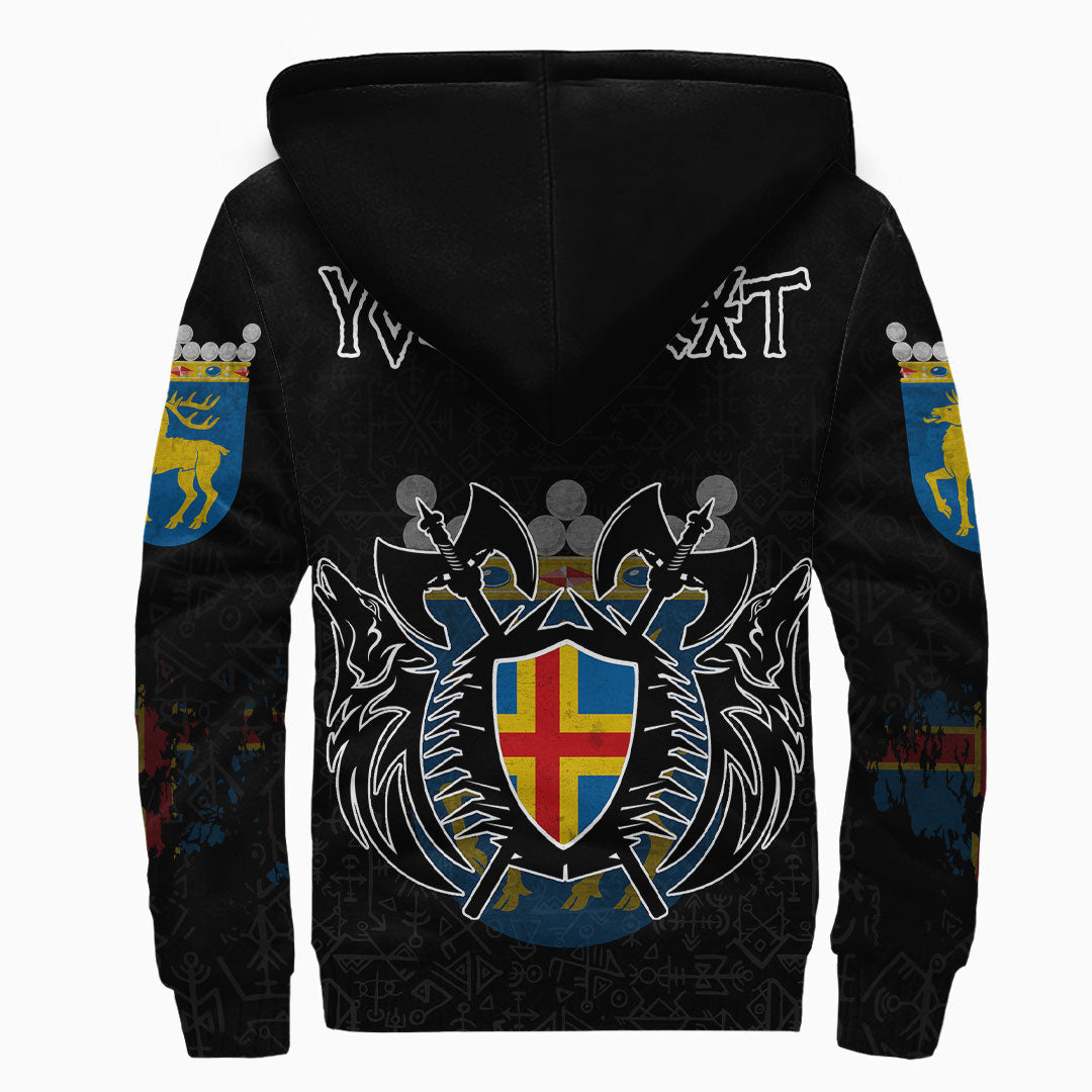 (Custom) Viking - land Flag and Map Sherpa Hoodie style Viking Geri and FrekiCopy of RLT12 - Wonder Print Shop