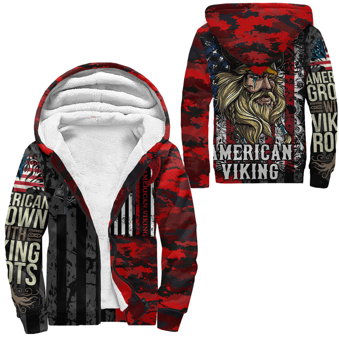 Viking Clothing American Viking Sherpa Hoodie RLT12 - Wonder Print Shop