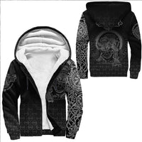Viking Clothing Viking Fenrir Norse 3D Tattoo Sherpa Hoodie RLT12 - Wonder Print Shop