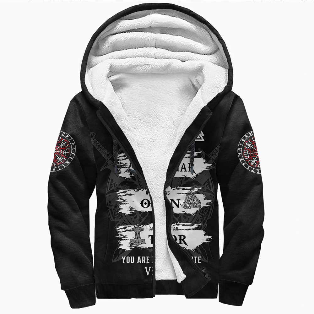 Viking Clothing Viking Daddy Sherpa Hoodie RLT12 - Wonder Print Shop