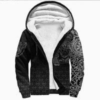 Viking Clothing Viking Fenrir Norse 3D Tattoo Sherpa Hoodie RLT12 - Wonder Print Shop