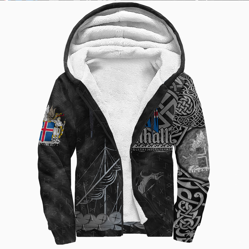 Viking Clothing Viking Iceland Drakkar Sherpa Hoodie RLT12 - Wonder Print Shop