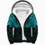 Viking Clothing Viking Odin's Celtic Two Ravens Cyan Version Sherpa Hoodie RLT12 - Wonder Print Shop
