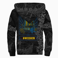 Viking Clothing Viking Drakkar Sweden Warship Sherpa Hoodie RLT12 - Wonder Print Shop