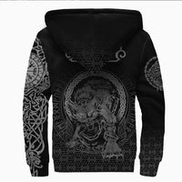 Viking Clothing Viking Fenrir Norse 3D Tattoo Sherpa Hoodie RLT12 - Wonder Print Shop