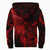 Viking Clothing Viking Odin Tattoo Red Version Sherpa Hoodie RLT12 - Wonder Print Shop