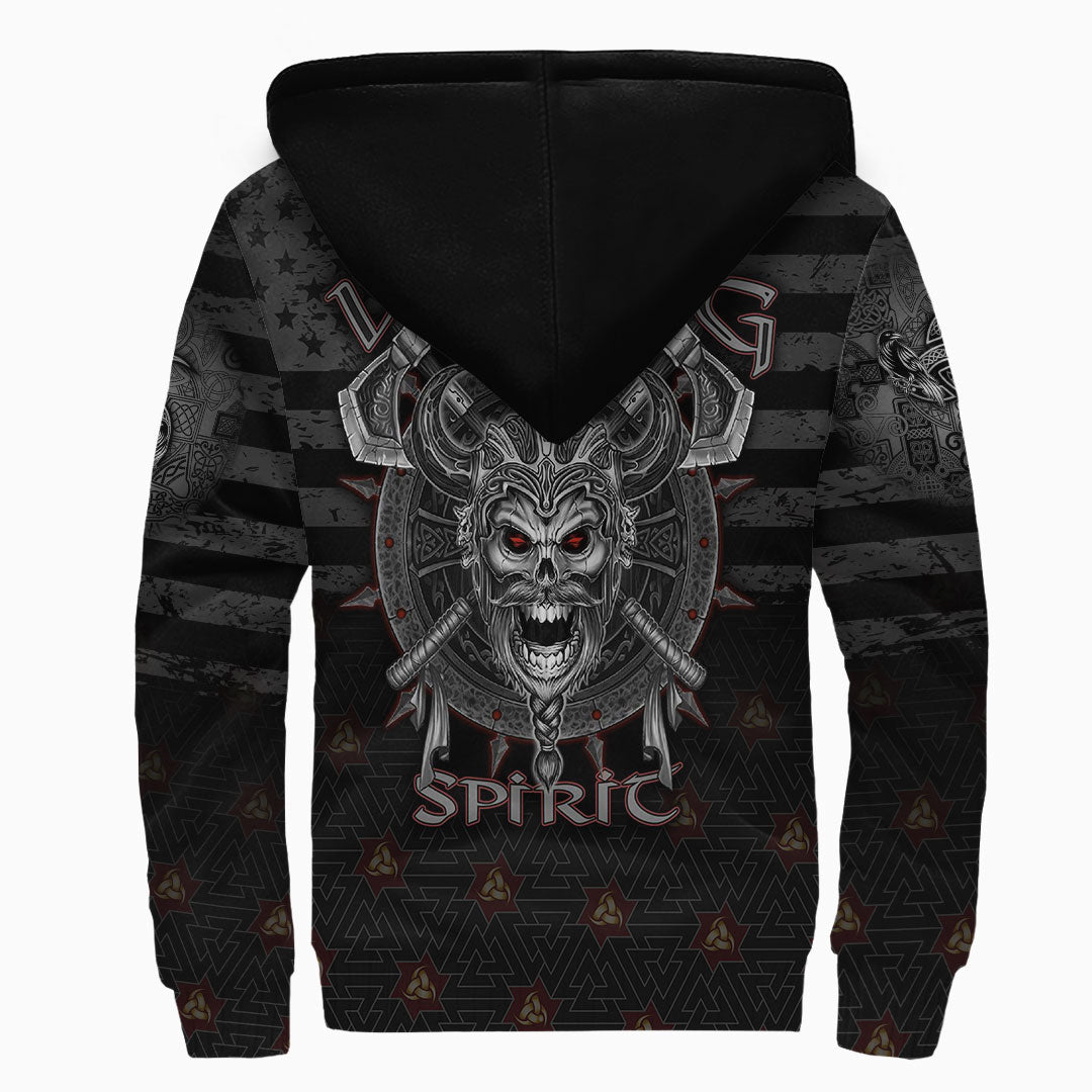 Viking Clothing American Viking The Viking Spirit Sherpa Hoodie RLT12 - Wonder Print Shop
