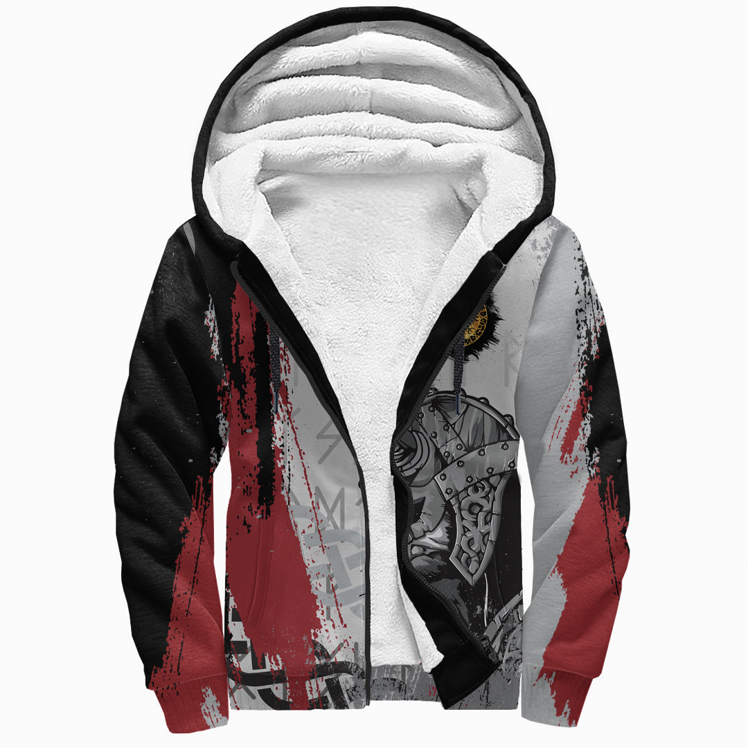 Viking Sherpa Hoodie - Viking Warrior RLT12 - Wonder Print Shop