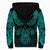 Viking Sherpa Hoodie Raven Of Odin Cyan RLT12 - Wonder Print Shop