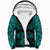 Viking Norway Sherpa Hoodie Valknut of Odin Cyan RLT12 - Wonder Print Shop