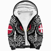 Viking Sherpa Hoodie - Denmark Viking Pattern RLT12 - Wonder Print Shop