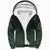 Viking Sherpa Hoodie, Ethnic Odin Raven Green RLT12 - Wonder Print Shop