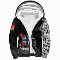 Viking Sherpa Hoodie - Norwegian Drakkar RLT12 - Wonder Print Shop