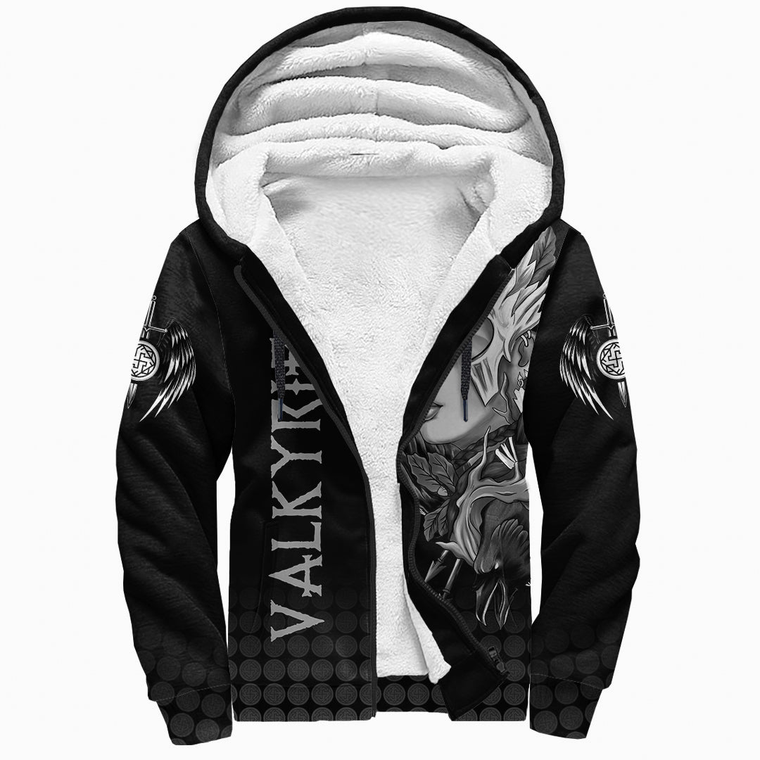 Viking Sherpa Hoodie - Valkyrie RLT12 - Wonder Print Shop