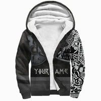 (Custom) Viking Sherpa Hoodie Armor - Raven Tattoo RLT12 - Wonder Print Shop