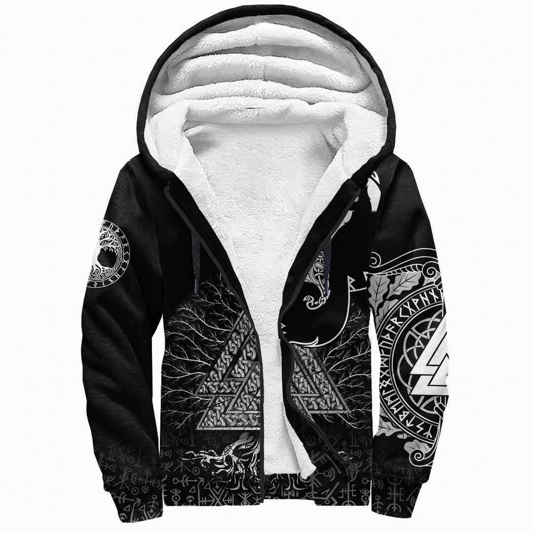 Viking Sherpa Hoodie - Ratatoskr RLT12 - Wonder Print Shop