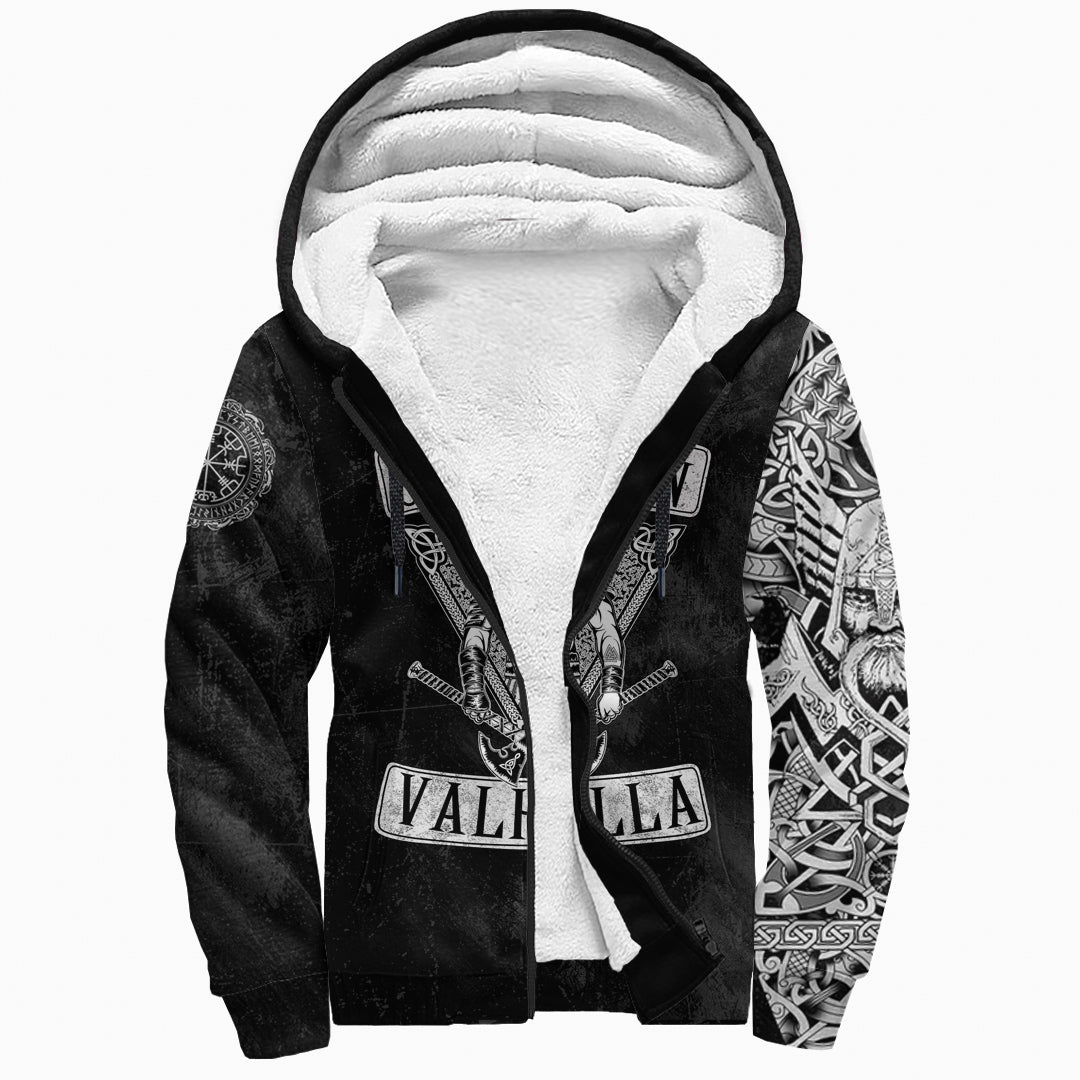 Viking Sherpa Hoodie See You In Valhalla RLT12 - Wonder Print Shop