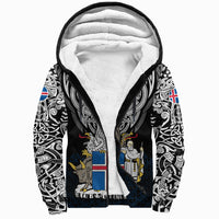 Viking Sherpa Hoodie - Iceland Viking Symbol RLT12 - Wonder Print Shop