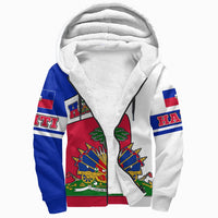 Haiti Sherpa Hoodie - Coat of Arms - Wonder Print Shop