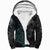 Viking Sherpa Hoodie - Raven Of Odin Cyan RLT12 - Wonder Print Shop