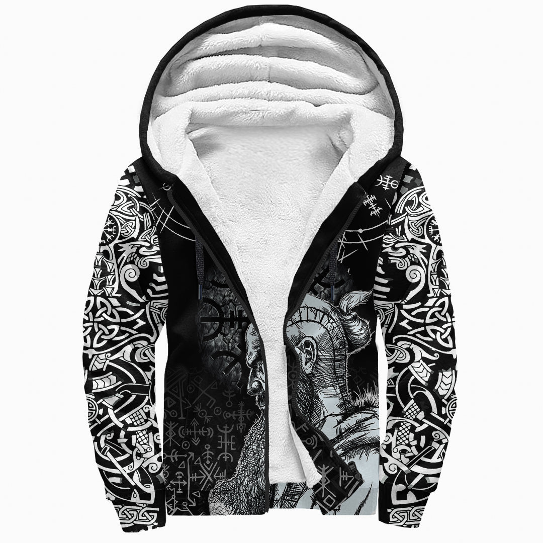 Viking Sherpa Hoodie - Floki RLT12 - Wonder Print Shop