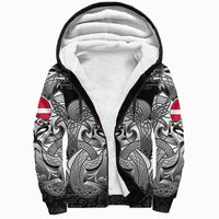 Viking Sherpa Hoodie - Denmark Mjolnir and Double Dragon RLT12 - Wonder Print Shop