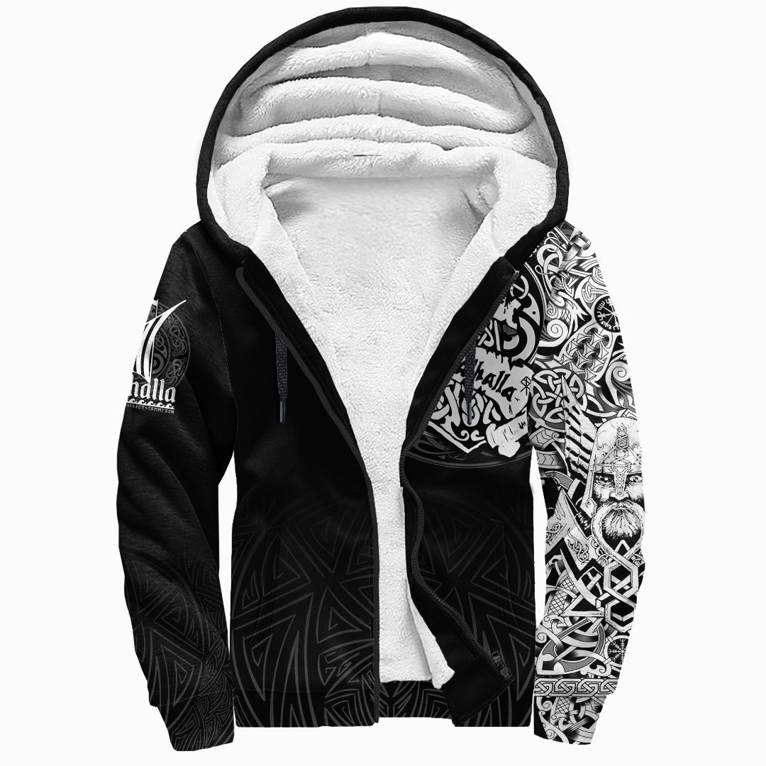 Viking Sherpa Hoodie - See You In Valhalla RLT12 - Wonder Print Shop
