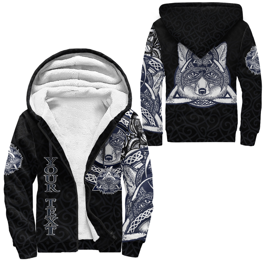 (Custom) Wonder Print Shop - Fox and Butterfly Sherpa Hoodie Style Celtic RLT12 - Wonder Print Shop