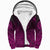 Viking Sherpa Hoodie, Ethnic Odin Raven Pink RLT12 - Wonder Print Shop
