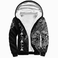 Viking Viking Warrior Valhalla Sherpa Hoodie Style Vegvisir RLT12 - Wonder Print Shop