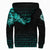 Viking Sherpa Hoodie Fenrir Wolf Cyan Near Shoulder RLT12 - Wonder Print Shop