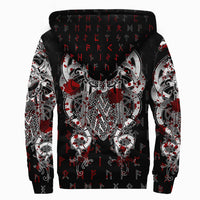 Viking Tyr Tattoo Blood Sherpa Hoodie RLT12 - Wonder Print Shop