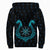 Viking Sherpa Hoodie, Aegishjalmur Helm Of Awe Blue Edition RLT12 - Wonder Print Shop