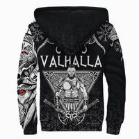 Viking Sherpa Hoodie Warrior Valhalla and Double Dragon RLT12 - Wonder Print Shop