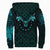 Viking Sherpa Hoodie - Fenrir Viking Cyan 3D RLT12 - Wonder Print Shop