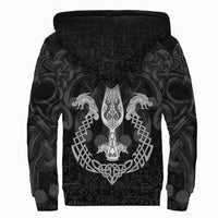 Viking Sherpa Hoodie - Gungnir Of Odin and Drakkar RLT12 - Wonder Print Shop