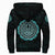 Viking Sherpa Hoodie - Viking Bear Claws Cyan Tattoo RLT12 - Wonder Print Shop