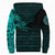 Viking Sherpa Hoodie - The Raven Of Odin Rune Cyan RLT12 - Wonder Print Shop