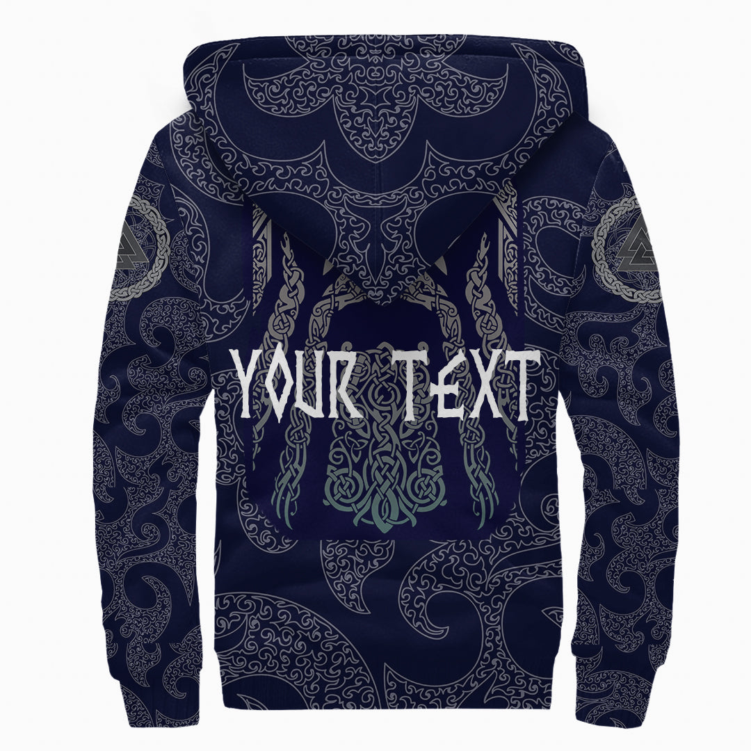 (Custom) Viking Sherpa Hoodie Odin God Tattoo RLT12 - Wonder Print Shop