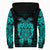 (Custom ) Viking Tyr Tattoo Cyan Sherpa Hoodie RLT12 - Wonder Print Shop