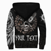 (Custom) Viking Warrior Sherpa Hoodieodin Tattoo RLT12 - Wonder Print Shop